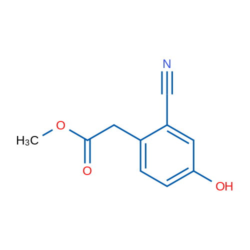 Methyl 2-(2-Cyano-4-hydroxyphenyl)acetate 250mg