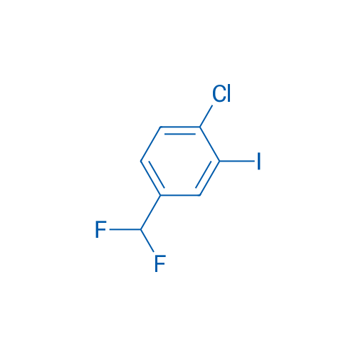 1-Chloro-4-difluoromethyl-2-iodobenzene 250mg