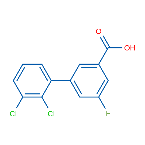 2',3'-Dichloro-5-fluoro-biphenyl-3-carboxylic acid 5g