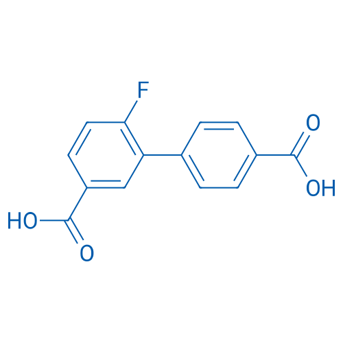 6-Fluoro-[1,1'-biphenyl]-3,4'-dicarboxylic acid 10g