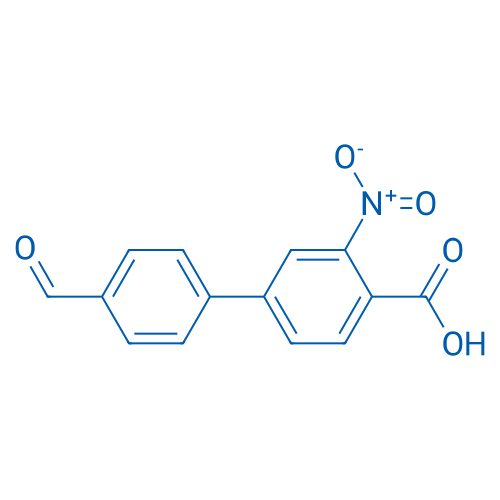 4'-Formyl-3-nitro-[1,1'-biphenyl]-4-carboxylic acid 250mg