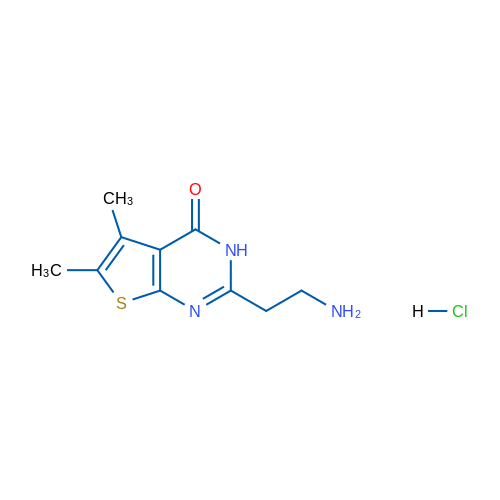 2-(2-Aminoethyl)-5,6-dimethylthieno[2,3-d]pyrimidin-4(3H)-one hydrochloride 5g