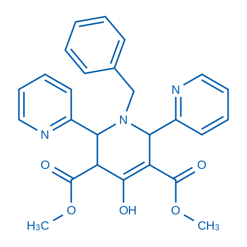 Dimethyl 1'-benzyl-4'-hydroxy-1',2',3',6'-tetrahydro-[2,2':6',2''-terpyridine]-3',5'-dicarboxylate 100mg