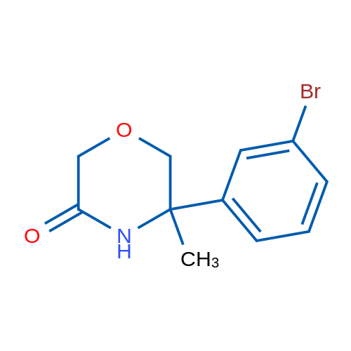 5-(3-Bromophenyl)-5-methylmorpholin-3-one 1g