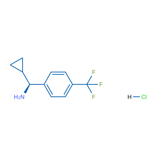 (S)-Cyclopropyl(4-(trifluoromethyl)phenyl)methanamine hydrochloride 1g