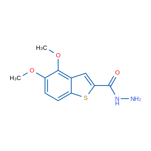4,5-Dimethoxybenzo[b]thiophene-2-carbohydrazide 1g