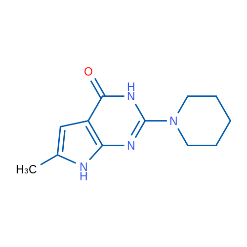 6-Methyl-2-(piperidin-1-yl)-3H-pyrrolo[2,3-d]pyrimidin-4(7H)-one 1g