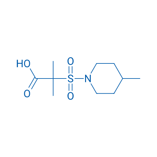 2-Methyl-2-((4-methylpiperidin-1-yl)sulfonyl)propanoic acid 1g