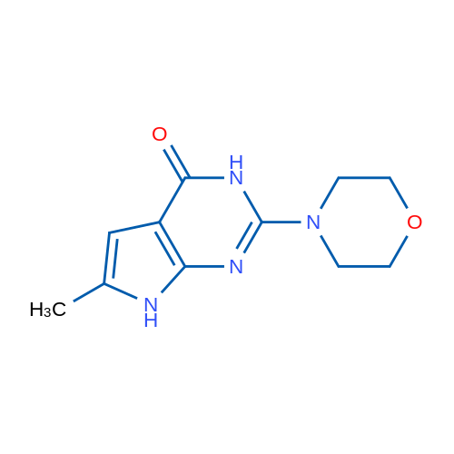6-Methyl-2-morpholino-3H-pyrrolo[2,3-d]pyrimidin-4(7H)-one 1g