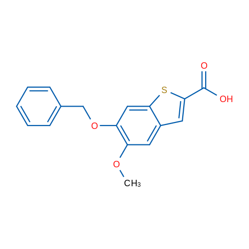 6-(Benzyloxy)-5-methoxybenzo[b]thiophene-2-carboxylic acid 1g