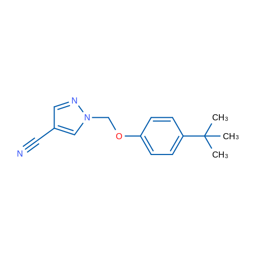 1-((4-(tert-Butyl)phenoxy)methyl)-1H-pyrazole-4-carbonitrile 1g