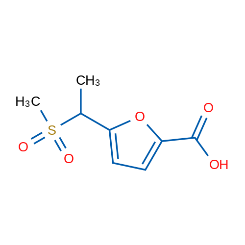 5-(1-(Methylsulfonyl)ethyl)furan-2-carboxylic acid 1g