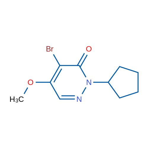 4-Bromo-2-cyclopentyl-5-methoxypyridazin-3(2H)-one 1g