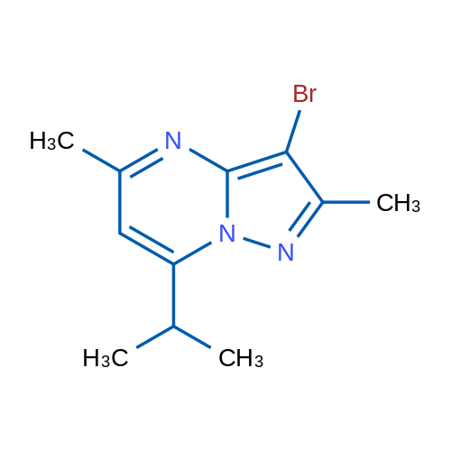 3-Bromo-7-isopropyl-2,5-dimethylpyrazolo[1,5-a]pyrimidine 1g