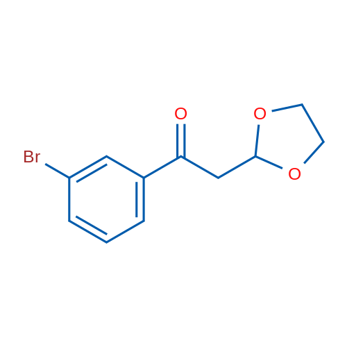 1-(3-Bromophenyl)-2-(1,3-dioxolan-2-yl)ethanone 1g