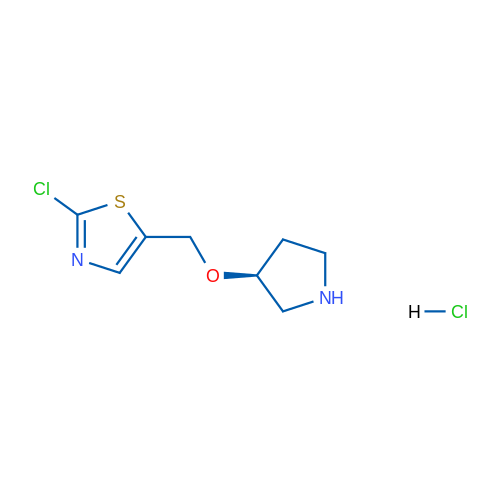 (S)-2-Chloro-5-((pyrrolidin-3-yloxy)methyl)thiazole hydrochloride 1g