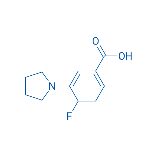 4-Fluoro-3-(pyrrolidin-1-yl)benzoic acid 1g