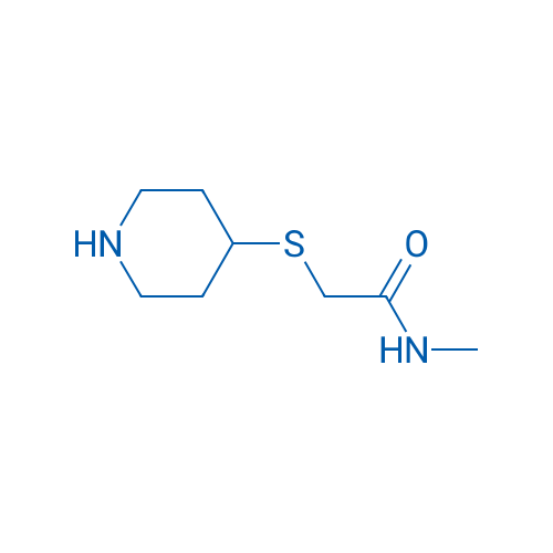 N-methyl-2-(piperidin-4-ylsulfanyl)acetamide 1g