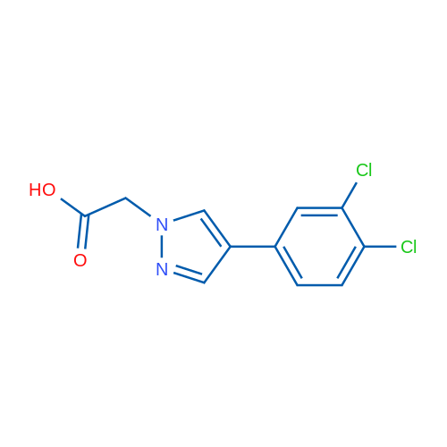 2-(4-(3,4-Dichlorophenyl)-1H-pyrazol-1-yl)acetic acid 1g