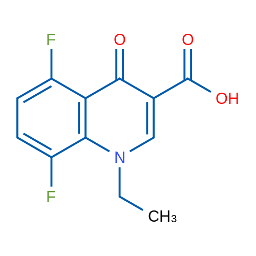1-Ethyl-5,8-difluoro-4-oxo-1,4-dihydroquinoline-3-carboxylic acid 1g