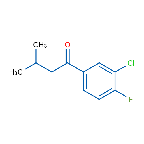 1-(3-Chloro-4-fluorophenyl)-3-methylbutan-1-one 1g