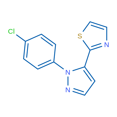 2-(1-(4-Chlorophenyl)-1H-pyrazol-5-yl)thiazole 1g