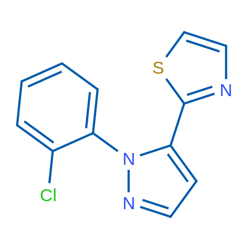 2-(1-(2-Chlorophenyl)-1H-pyrazol-5-yl)thiazole 1g