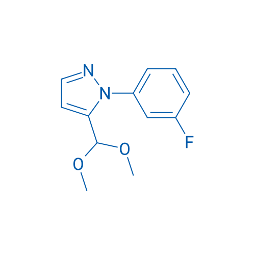 5-(Dimethoxymethyl)-1-(3-fluorophenyl)-1H-pyrazole 1g