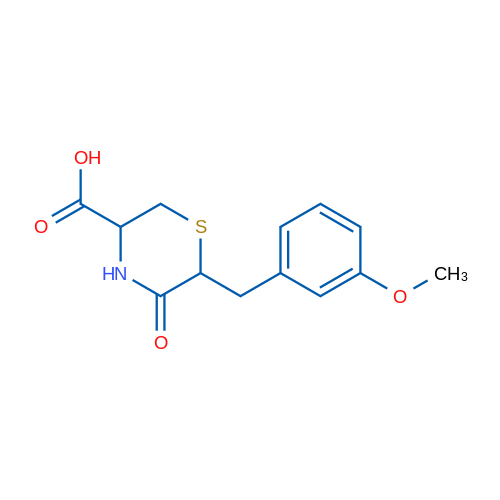 6-(3-Methoxybenzyl)-5-oxothiomorpholine-3-carboxylic acid 1g
