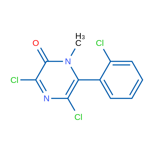 3,5-Dichloro-6-(2-chlorophenyl)-1-methylpyrazin-2(1H)-one 1g