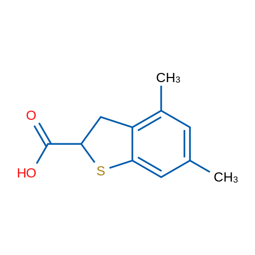 4,6-Dimethyl-2,3-dihydrobenzo[b]thiophene-2-carboxylic acid 1g