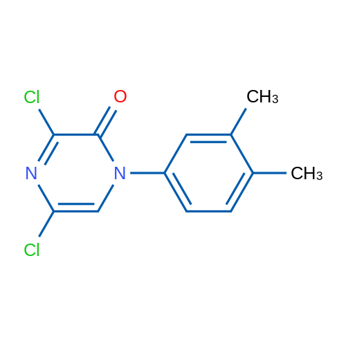 3,5-Dichloro-1-(3,4-dimethylphenyl)pyrazin-2(1H)-one 1g