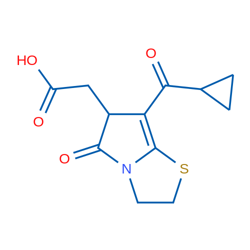 2-(7-(Cyclopropanecarbonyl)-5-oxo-2,3,5,6-tetrahydropyrrolo[2,1-b]thiazol-6-yl)acetic acid 1g