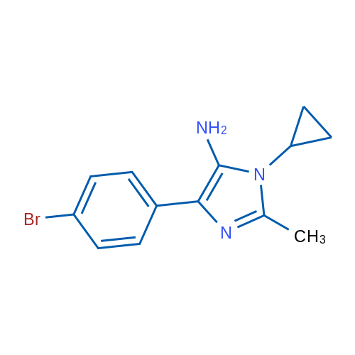 4-(4-Bromophenyl)-1-cyclopropyl-2-methyl-1H-imidazol-5-amine 1g
