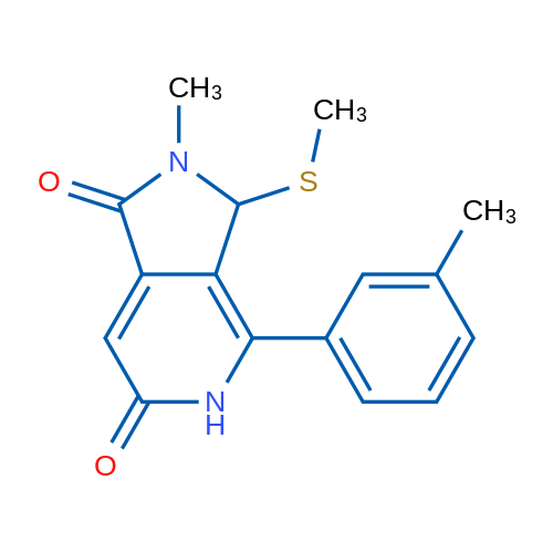 2-Methyl-3-(methylthio)-4-(m-tolyl)-2,3-dihydro-1H-pyrrolo[3,4-c]pyridine-1,6(5H)-dione 1g