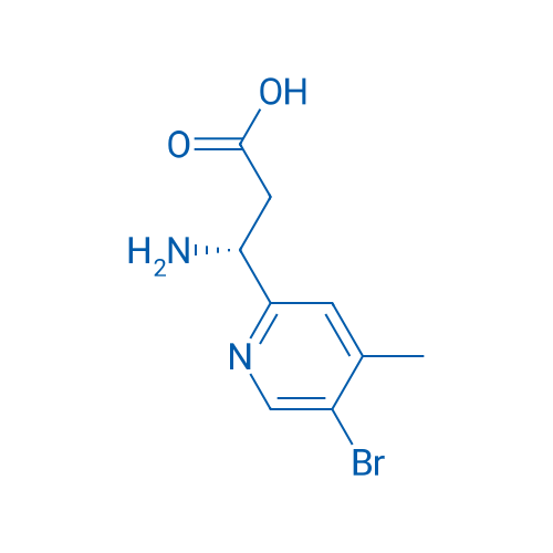 (3R)-3-amino-3-(5-bromo-4-methylpyridin-2-yl)propanoic acid 250mg