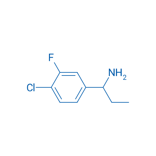1-(4-Chloro-3-fluorophenyl)propan-1-amine 250mg