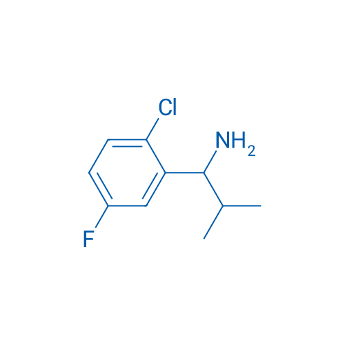 1-(2-CHLORO-5-FLUOROPHENYL)-2-METHYLPROPAN-1-AMINE 250mg