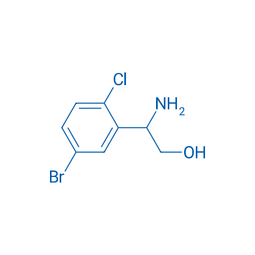 2-Amino-2-(5-bromo-2-chlorophenyl)ethan-1-ol 250mg