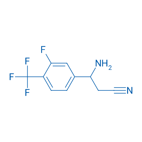 3-AMINO-3-[3-FLUORO-4-(TRIFLUOROMETHYL)PHENYL]PROPANENITRILE 250mg