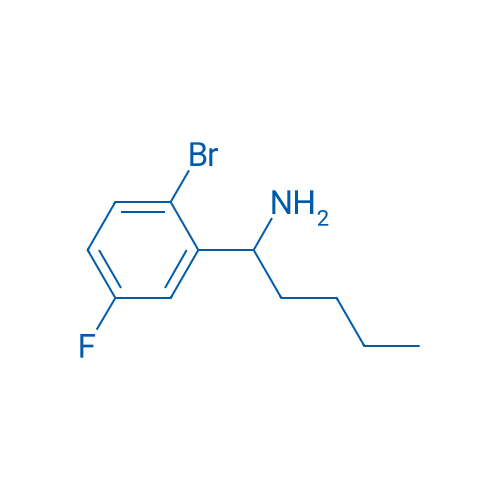 1-(2-BROMO-5-FLUOROPHENYL)PENTAN-1-AMINE 250mg