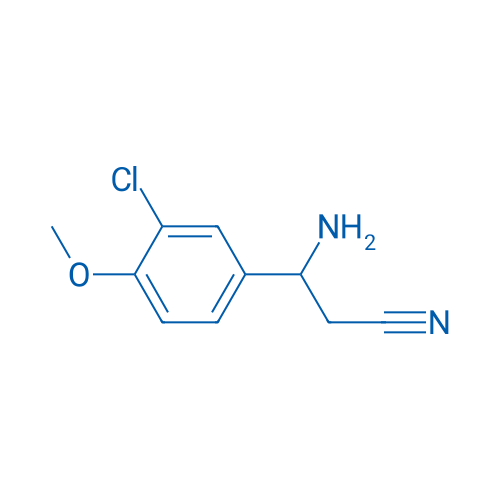 3-AMINO-3-(3-CHLORO-4-METHOXYPHENYL)PROPANENITRILE 250mg