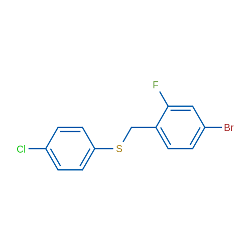 (4-Bromo-2-fluorobenzyl)(4-chlorophenyl)sulfane 1g