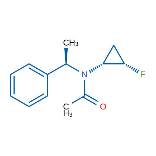 N-(cis-2-Fluorocyclopropyl)-N-((R)-1-phenylethyl)acetamide 250mg