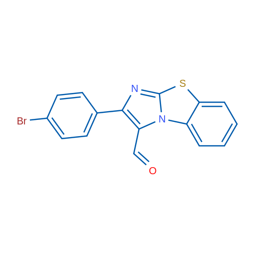 2-(4-Bromophenyl)benzo[d]imidazo[2,1-b]thiazole-3-carbaldehyde 1g