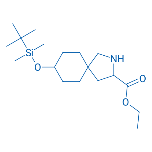 Ethyl 8-((tert-butyldimethylsilyl)oxy)-2-azaspiro[4.5]decane-3-carboxylate 25mg