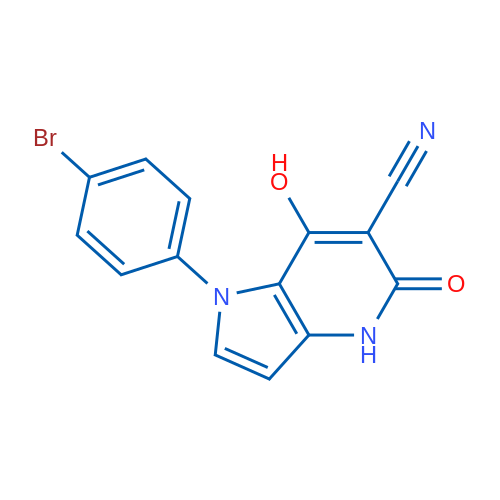 1-(4-Bromophenyl)-7-hydroxy-5-oxo-4,5-dihydro-1H-pyrrolo[3,2-b]pyridine-6-carbonitrile 1g