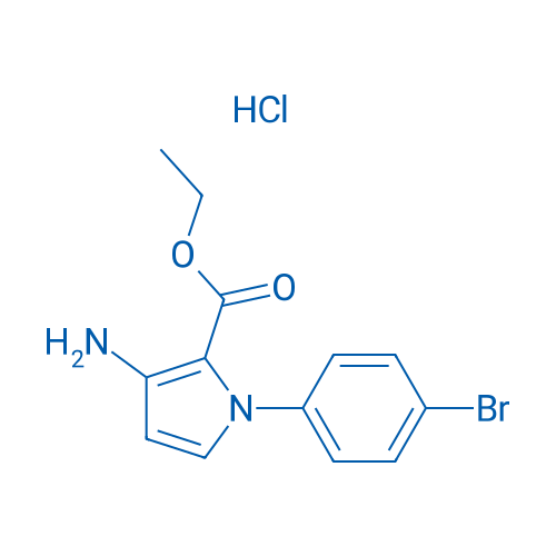 Ethyl 3-amino-1-(4-bromophenyl)-1H-pyrrole-2-carboxylate hydrochloride 1g