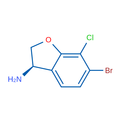 (R)-6-Bromo-7-chloro-2,3-dihydrobenzofuran-3-amine 1g