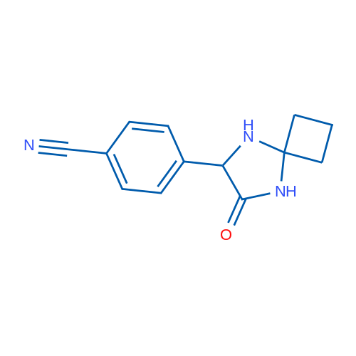 4-(7-Oxo-5,8-diazaspiro[3.4]octan-6-yl)benzonitrile 250mg